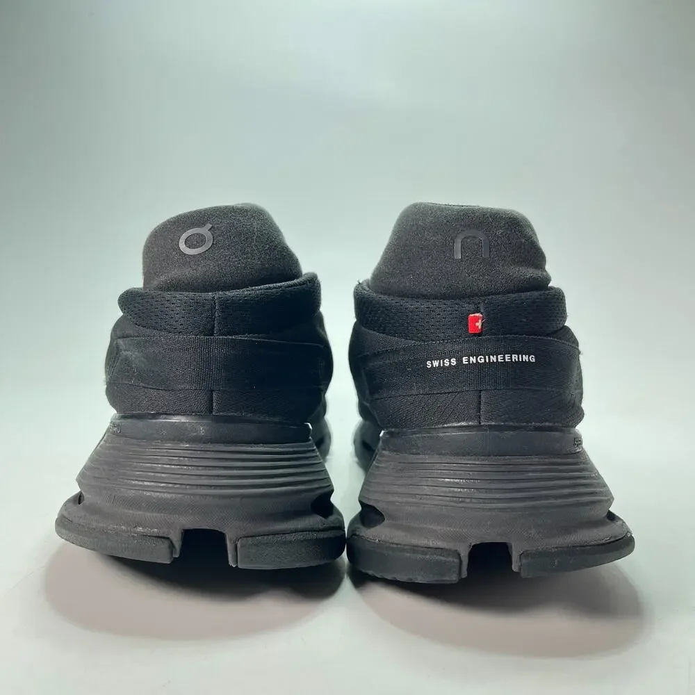 On Cloudnova 2 Triple Black Lightweight Casual Lifestyle Sneakers Men's Size 13
